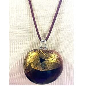 Penrose Sea Heart Glass Pendant from Balaman Craft Gallery -NYC